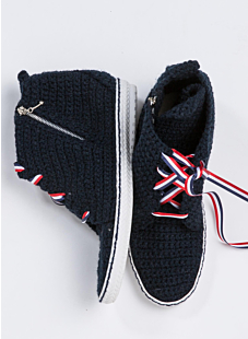 Gehaakte hoge schoenen