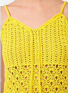 Top met fijne schouderbandjes