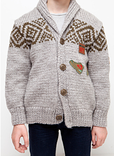 Vest met sjaalkraag