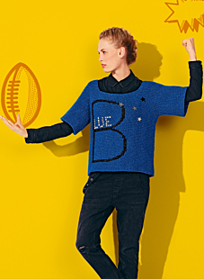 Pull met korte mouwen