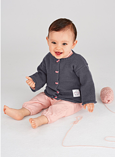 Babytruitje met rolboorden meisje