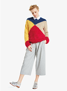 Trui color block
