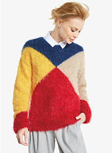 Trui color block