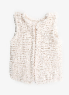 Mouwloos bontvest
