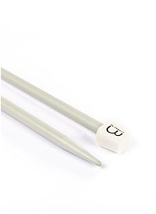 Rechte breinaalden in grijs aluminium, 30, 40 en 50 cm