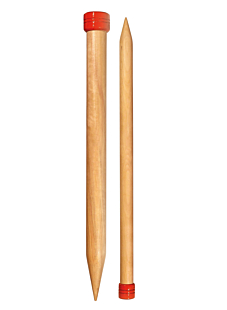 Rechte naald van berk natuur, 50 cm, Knit Pro
