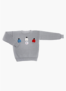 Trui met kleine mutsjes