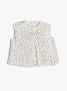 Mouwloos kabelvest