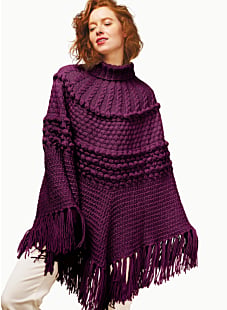 Poncho met noppen en kabels