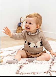 Jacquard baby-trui schaapjes