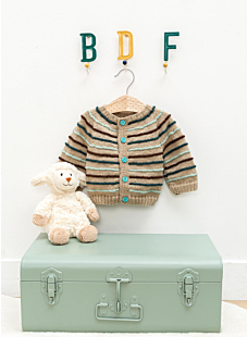Gestreept babyvest met pas