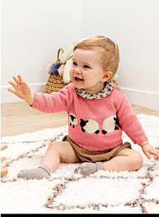 Jacquard baby-trui schaapjes