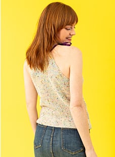 Top met lint schouderbandjes Carolie