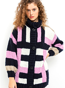 Vest met kleurvakken