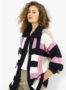 Vest met kleurvakken