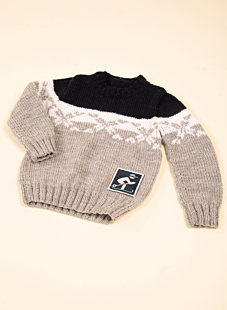 Jacquard wintertrui