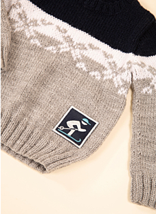 Jacquard wintertrui