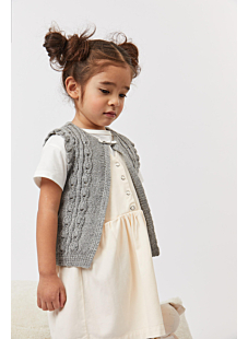 Mouwloos kabelvest