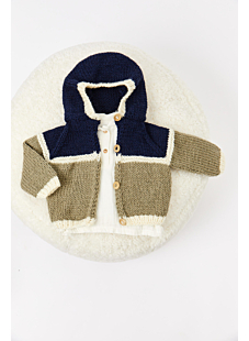 Driekleuren capuchonvest