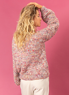 Loose fit trui met fantasiemouwen