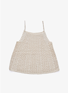 Gehaakte top met spaghetti-bandjes