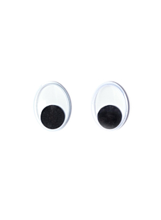 Set van 6 ogen met ovale beweegbare pupil 20 mm
