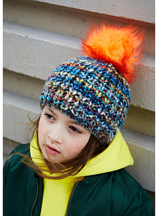 Muts met fluo-pompon