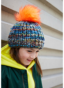 Muts met fluo-pompon