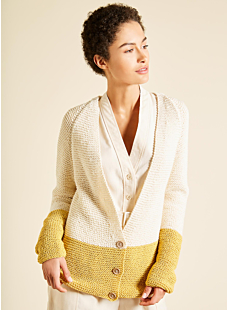 Raglan vest met V-hals