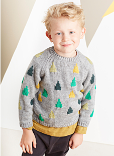 Raglantrui met jacquard