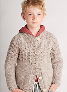 Raglanvest met ronde hals