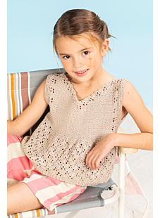 Ajourspencer met V-hals