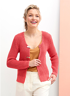 Katoenen vest met lange mouwen
