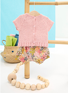 Vest met pas en schulprand