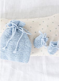 Muts en wantjes in ribbelsteek Charles