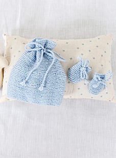 Muts en wantjes in ribbelsteek Charles