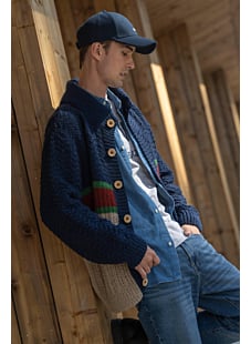 Vest met col in fantasiesteken Sami