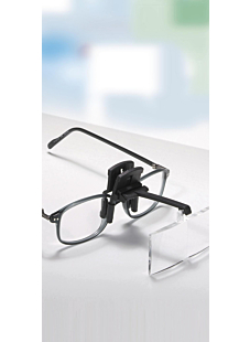 Kit met vergrootglas voor bril, 4 vergrotingen