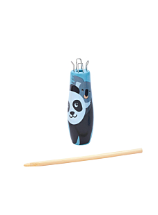 Houten punnikset Panda, 10 cm