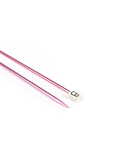 Rechte breinaalden in gekleurd aluminium, 3.5 mm - 40 cm