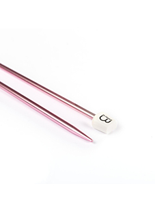 Rechte breinaalden in gekleurd aluminium, 5 mm - 40 cm