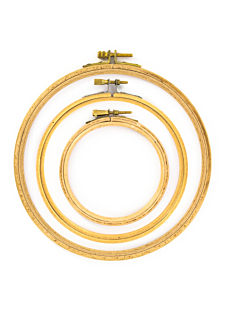 Set van 3 borduurringen 13-18-25 cm