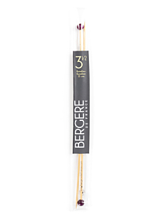 Rechte breinaalden in bamboe, 3.5 mm - 33 cm