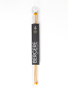 Rechte breinaalden in bamboe, 4 mm - 33 cm