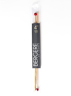 Rechte breinaalden in bamboe, 4.5 mm - 33 cm
