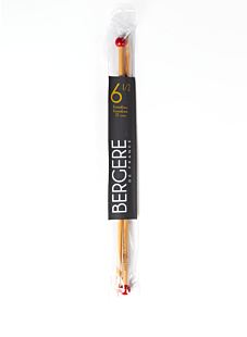 Rechte breinaalden in bamboe, 6.5 mm - 33 cm