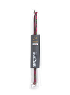 Rechte breinaalden in berkenhout, 6.5 mm - 40 cm