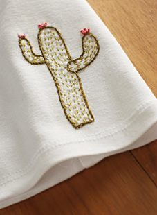 Set 2 patronen Doodshoofden en cactus om te personaliseren, 22 x 30 cm, Bergère de France