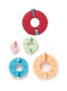 Set van 4 pomponvormen in kunststof, Bergère de France