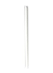 Breinaalden met dubbele punt in aluminium (set van 5), 3 mm - 20 cm